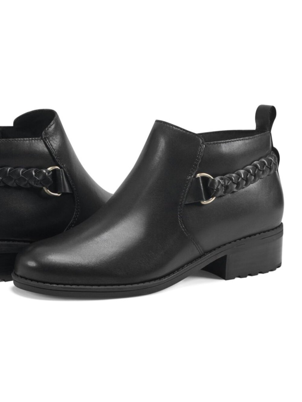 NWT Easy Spirit Roslyn Ankle Booties Black (8M)